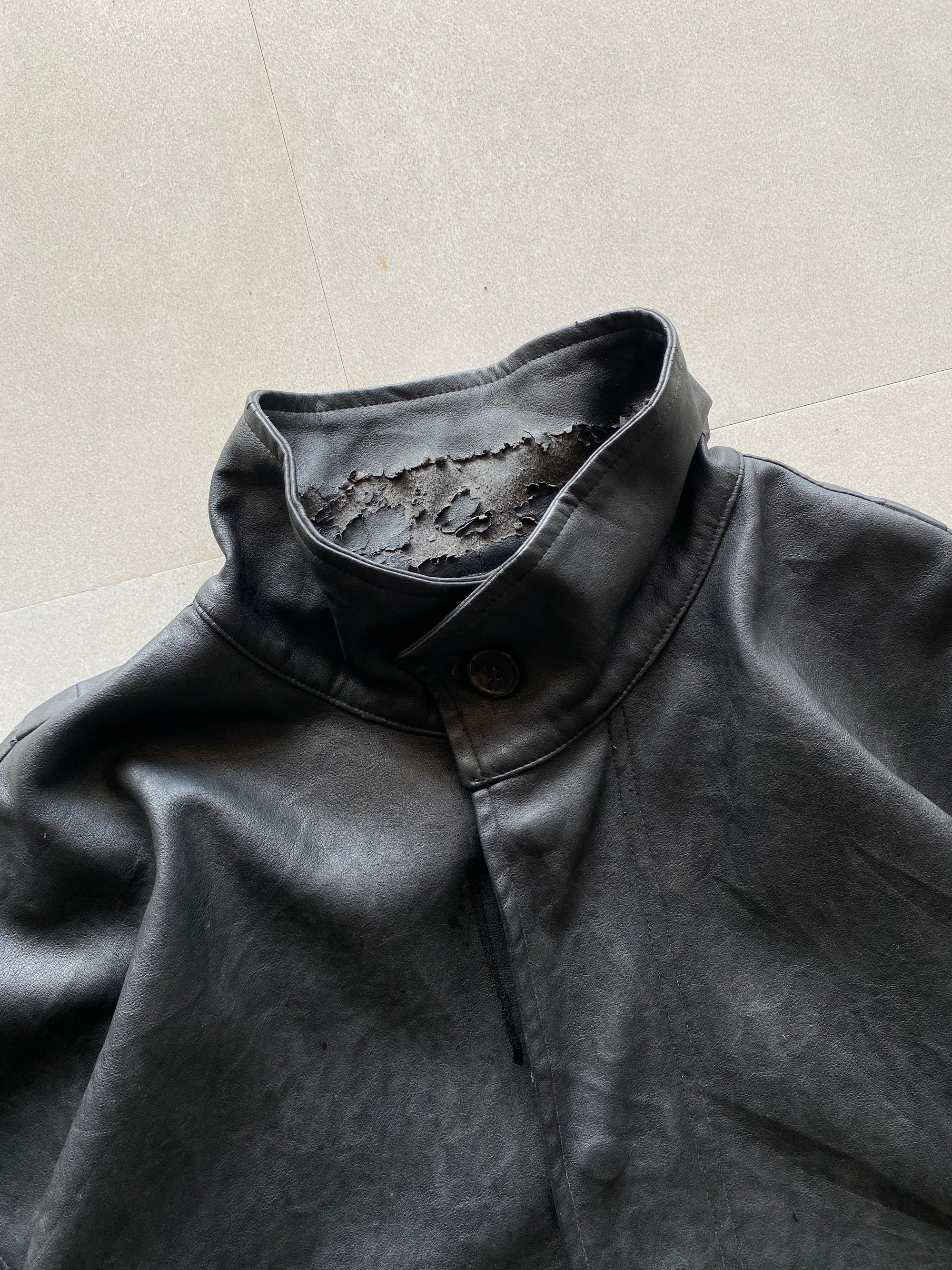 VINTAGE LEATHER JACKET - XL