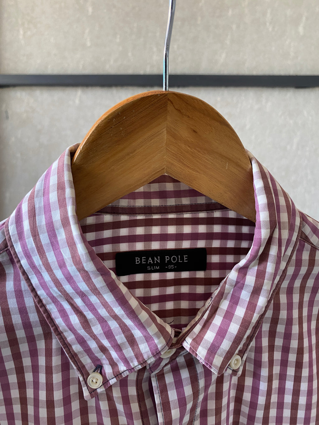 BEAN POLE CHECKED SHIRT - S