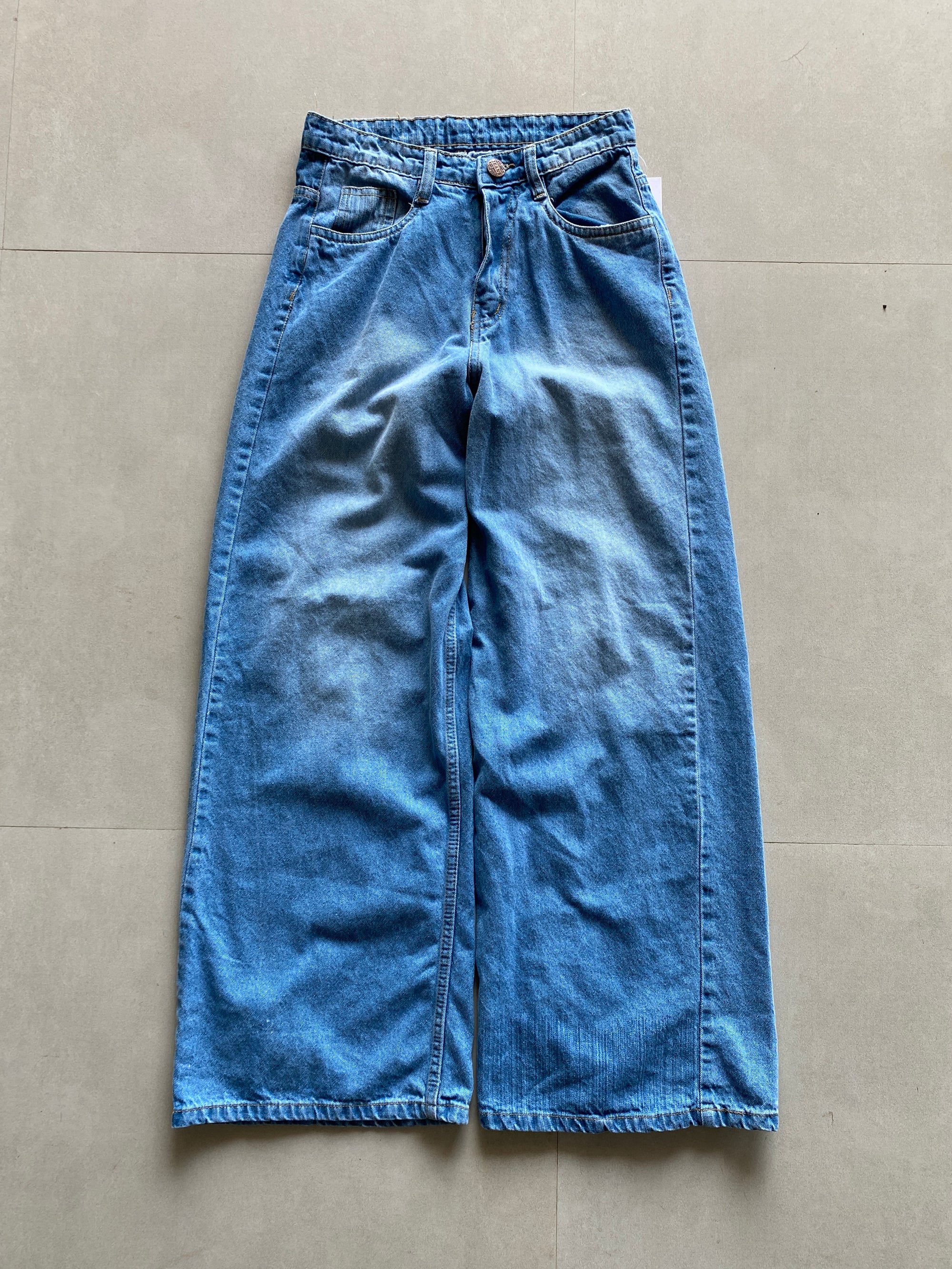 B43 BAGGY WIDE LEG DENIM - M