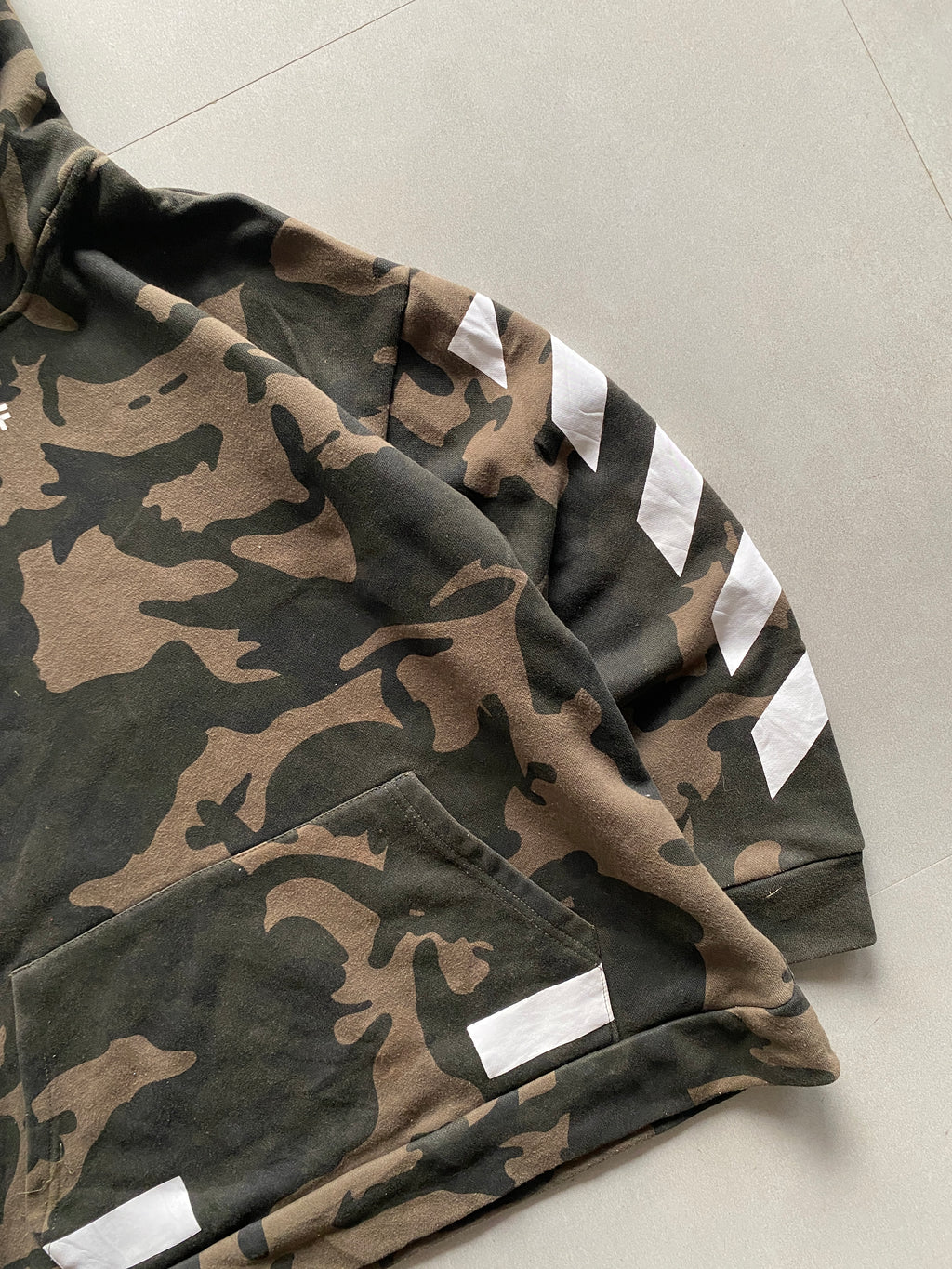 OFF WHITE SEEING THINGS CAMOU HOODIE - L