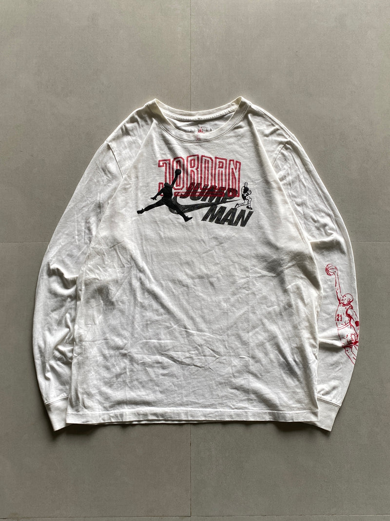 JORDAN JUMP MAN FULL SLEEVE TEE - L