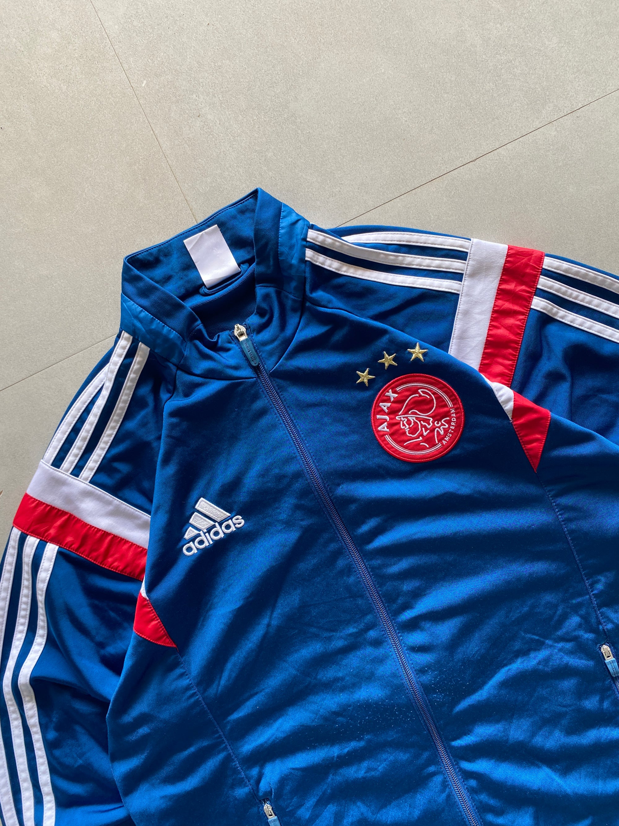 VINTAGE ADIDAS AJAX STRIPED JACKET - L