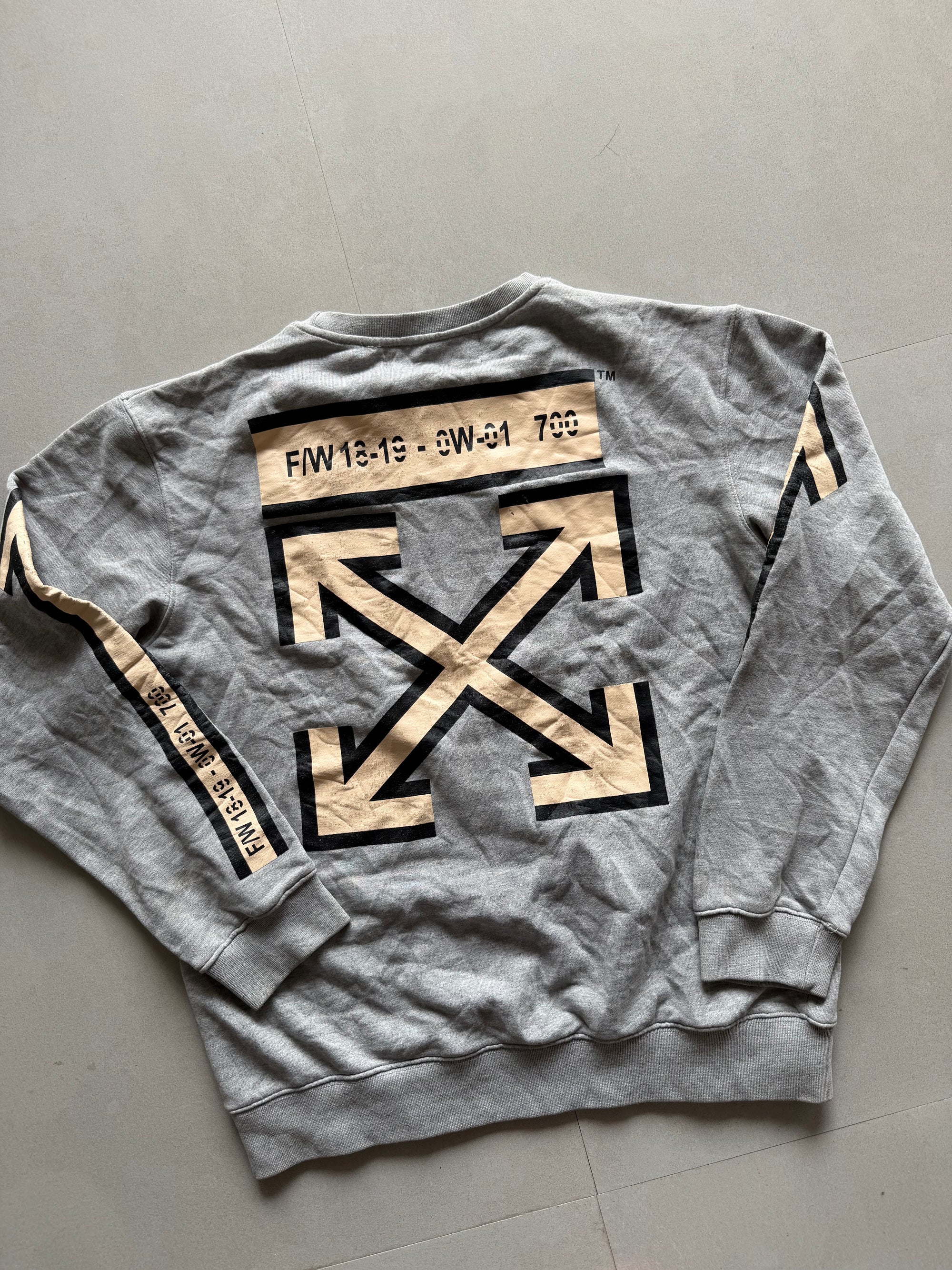 OFF WHITE SWEATSHRT - M