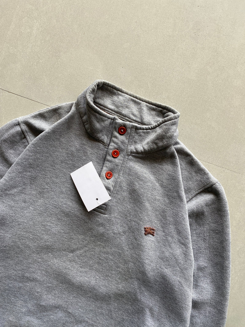 BURBERRY LONDON QUARTER ZIP SWETER - M