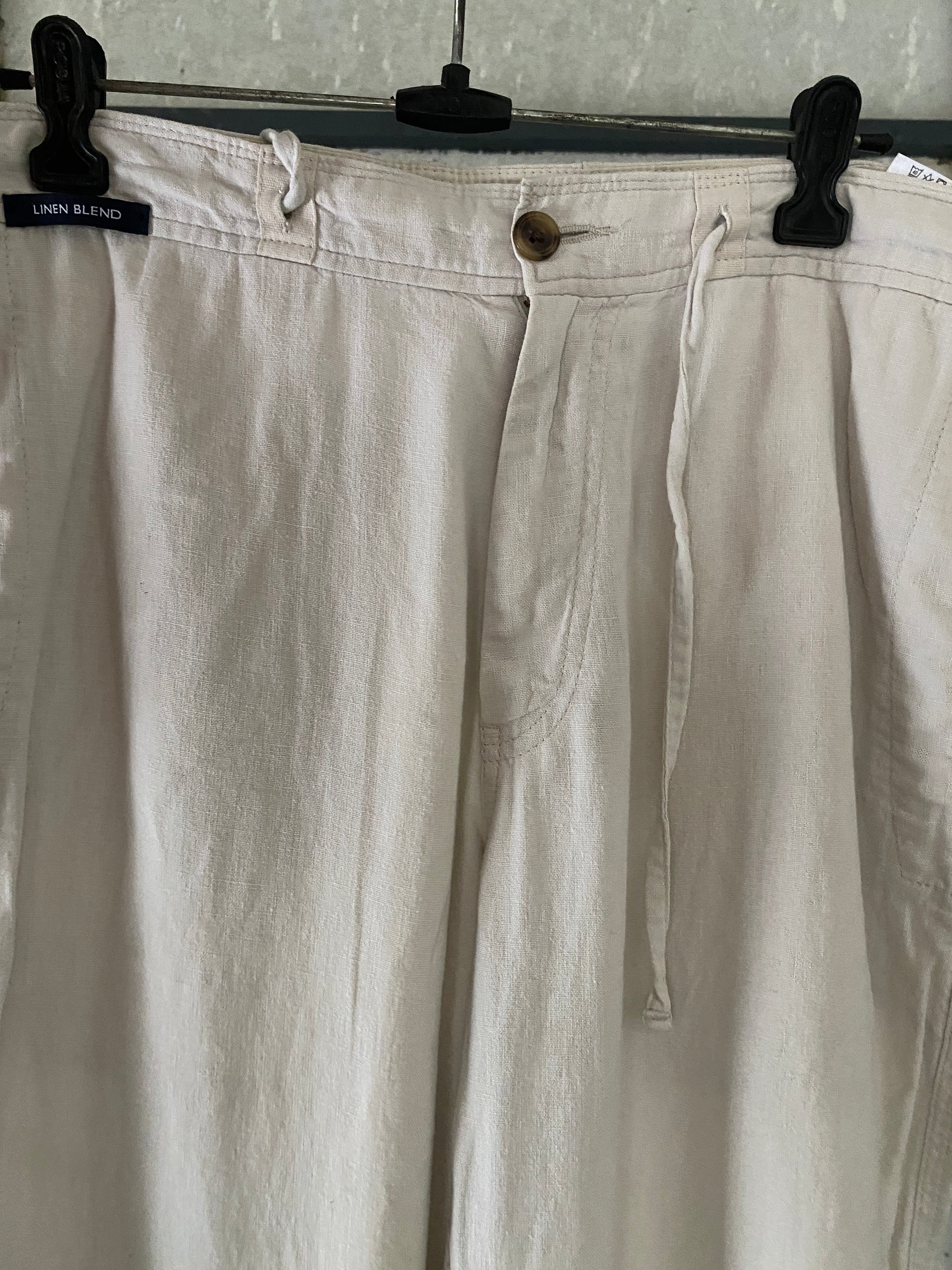 BLUE HARBOUR LINEN PANT - M