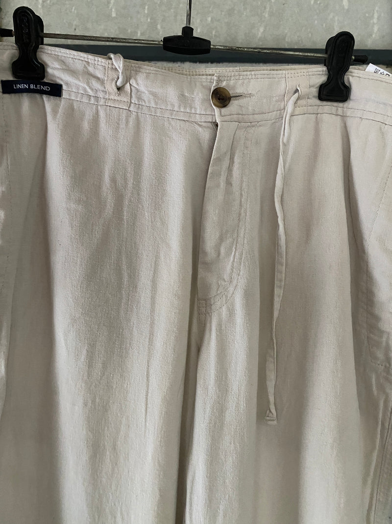 BLUE HARBOUR LINEN PANT - M