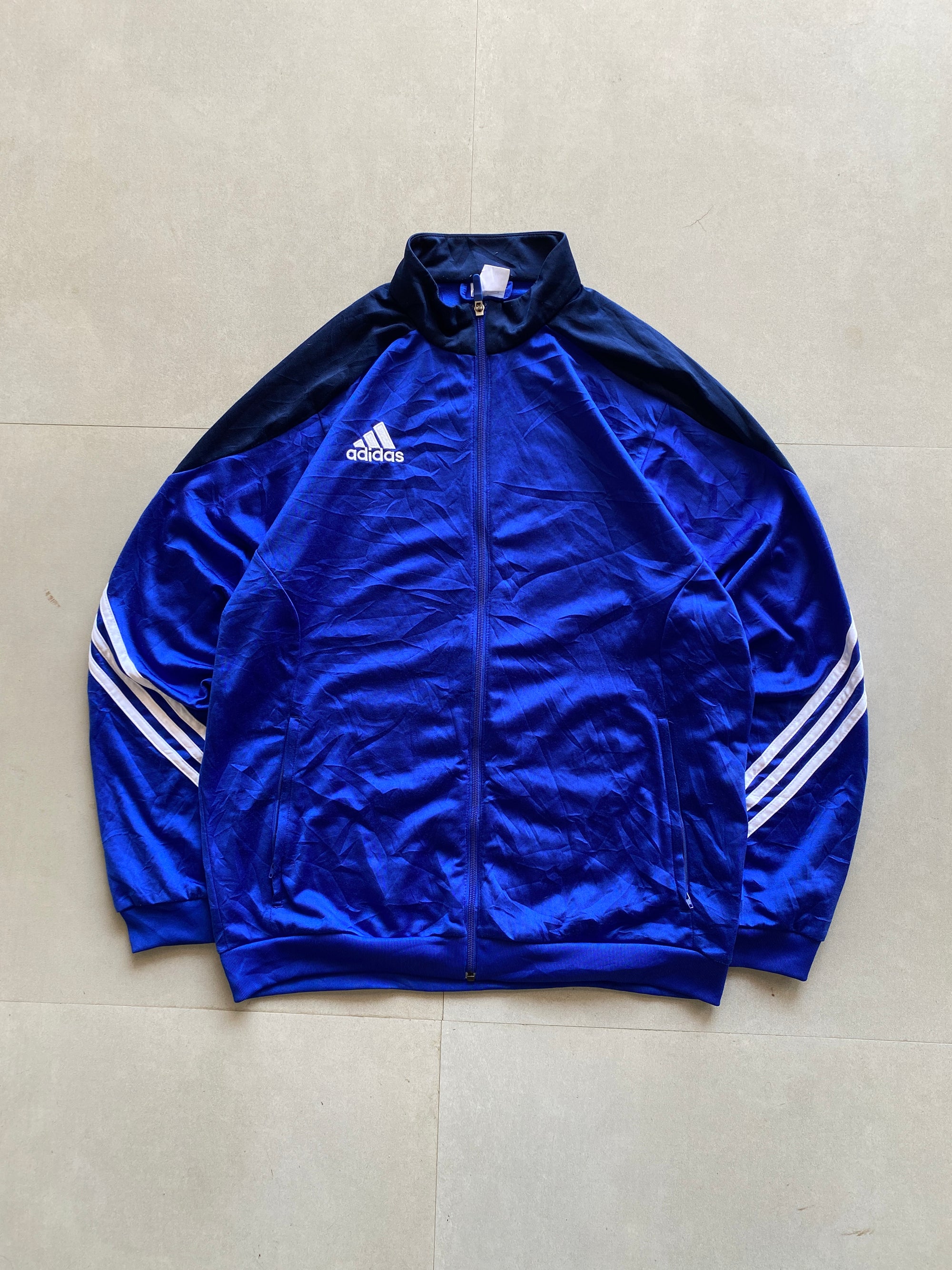 VINTAGE ADIDAS STRIPED JACKET - L