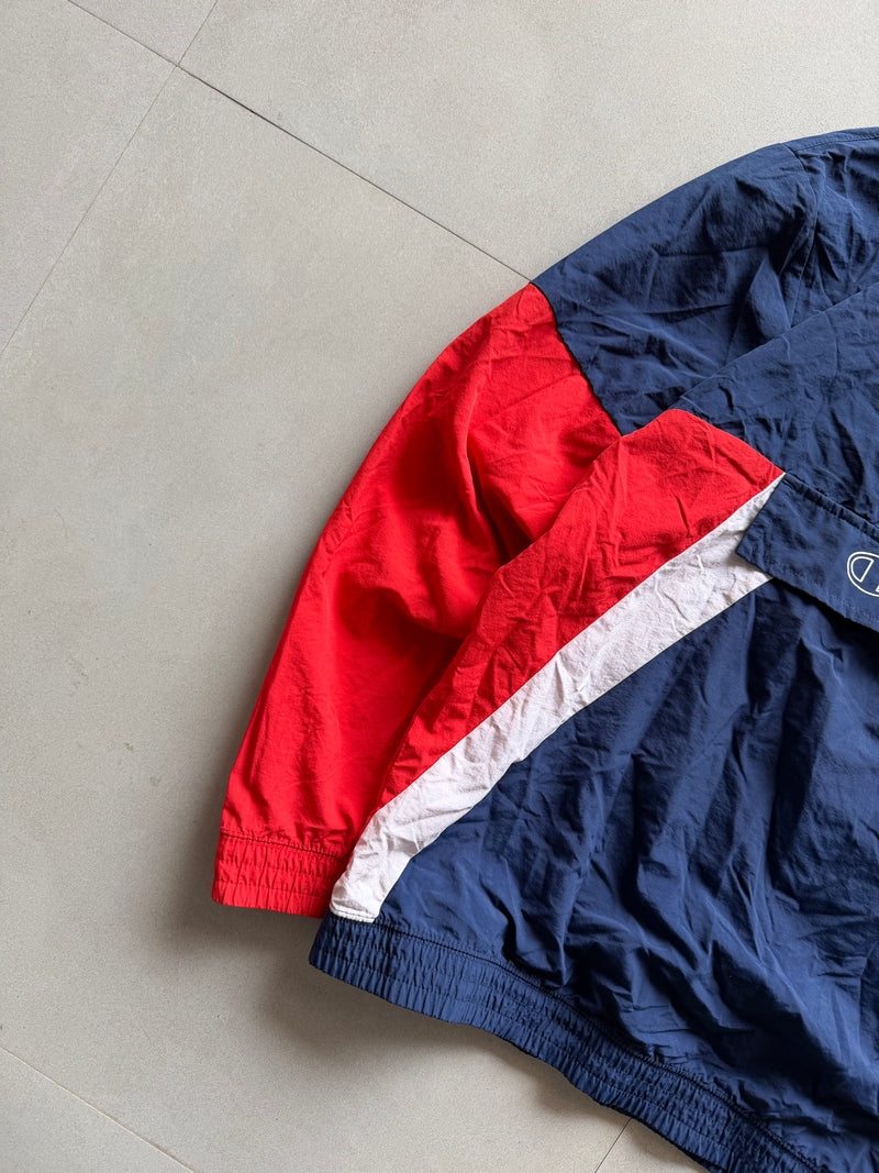 VINTAGE CHAMPION QUARTER ZIP JACKET - M