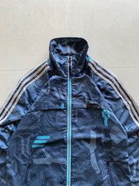 ADIDAS PRINTED STRIPED JACKET - M
