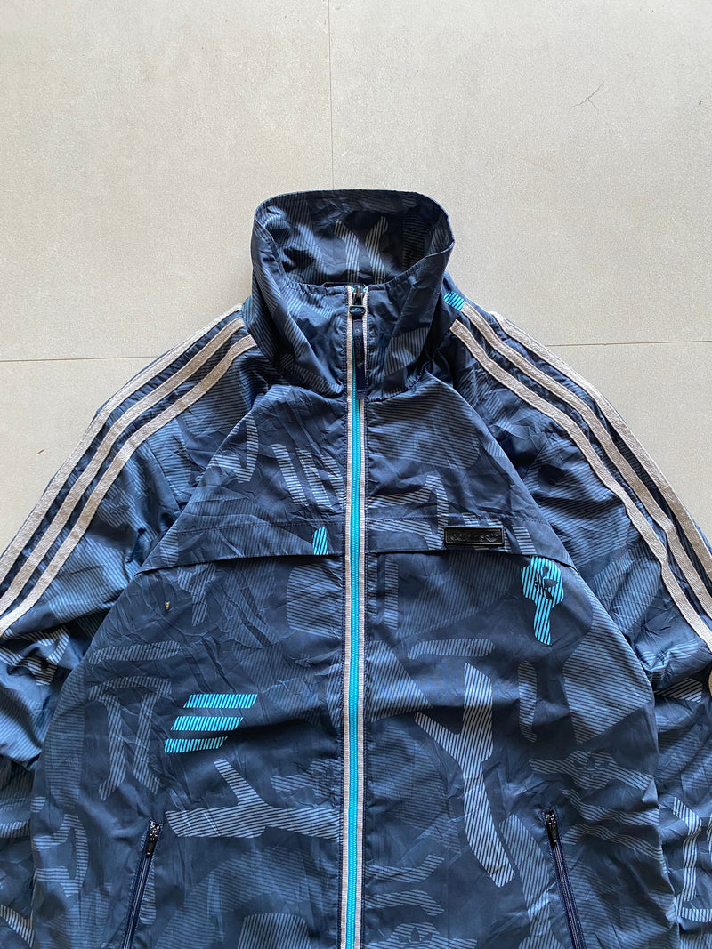 ADIDAS PRINTED STRIPED JACKET - M