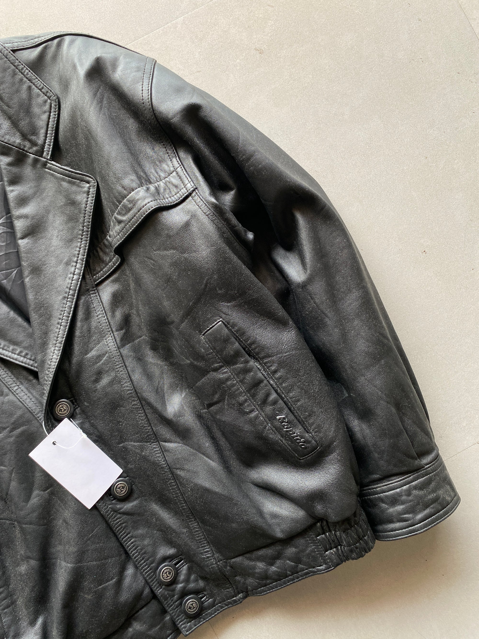 VINTAGE RAPIDO LEATHER BOMBER JACKET - M