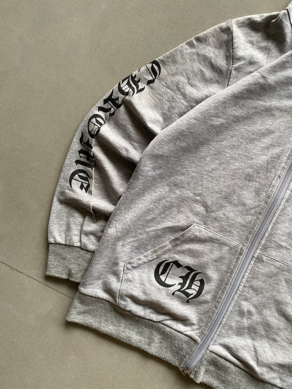 CHROME HEARTS ZIPPER HOODIE (BOOTLEG) - XS