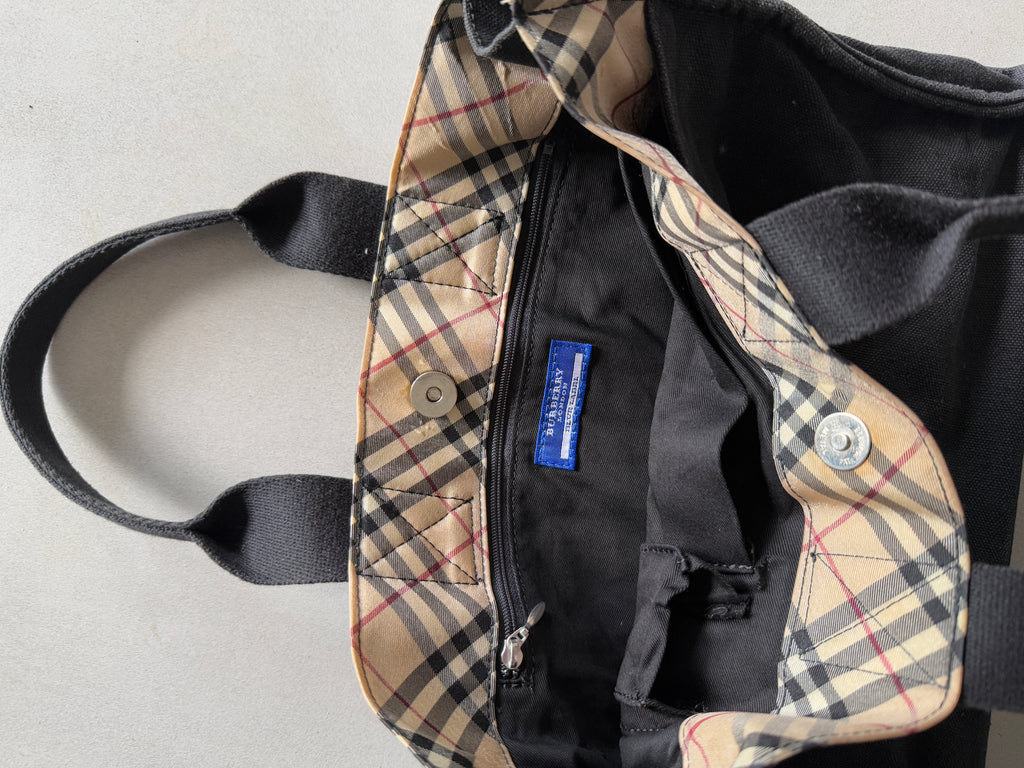 BURBERRY LONDON BLUE LABEL TOTE BAG