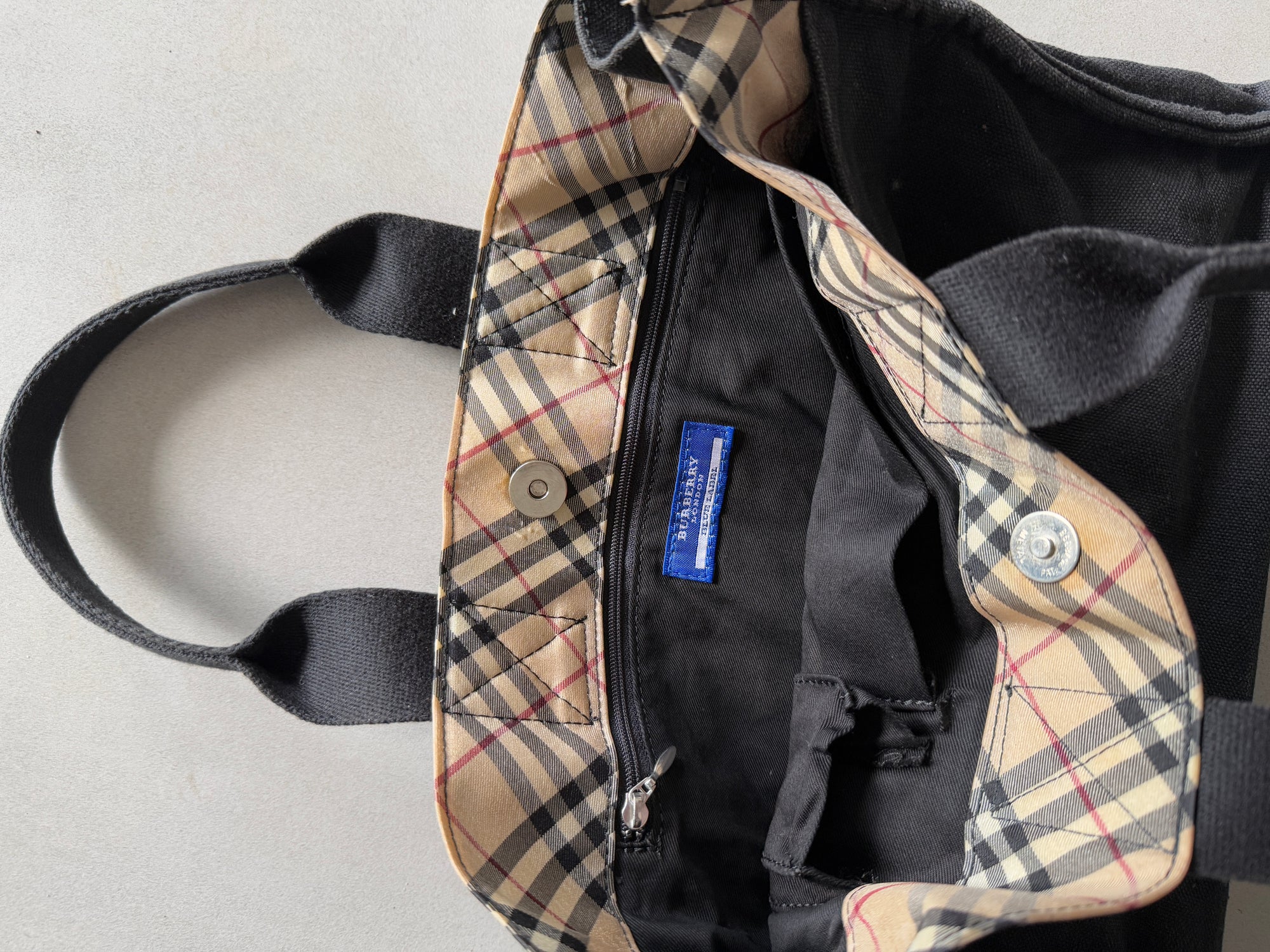 BURBERRY LONDON BLUE LABEL TOTE BAG