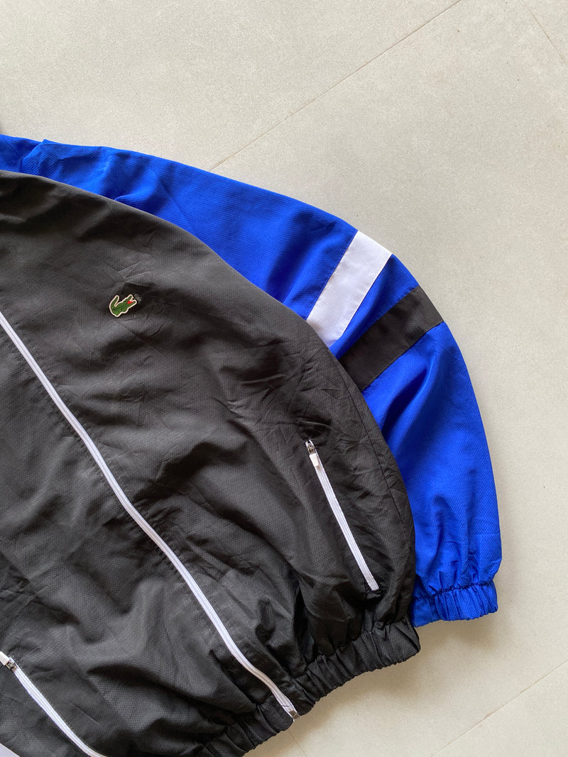VINTAGE LACOSTE HOODED JACKET - M