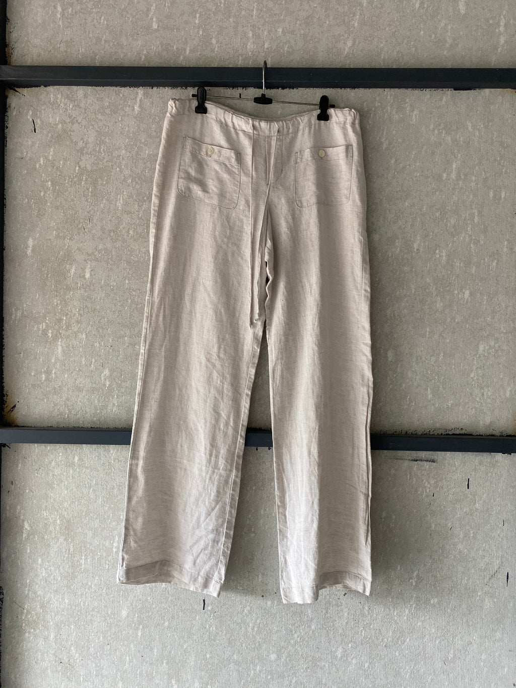 ALLEN BAGGY LINEN PANT - L