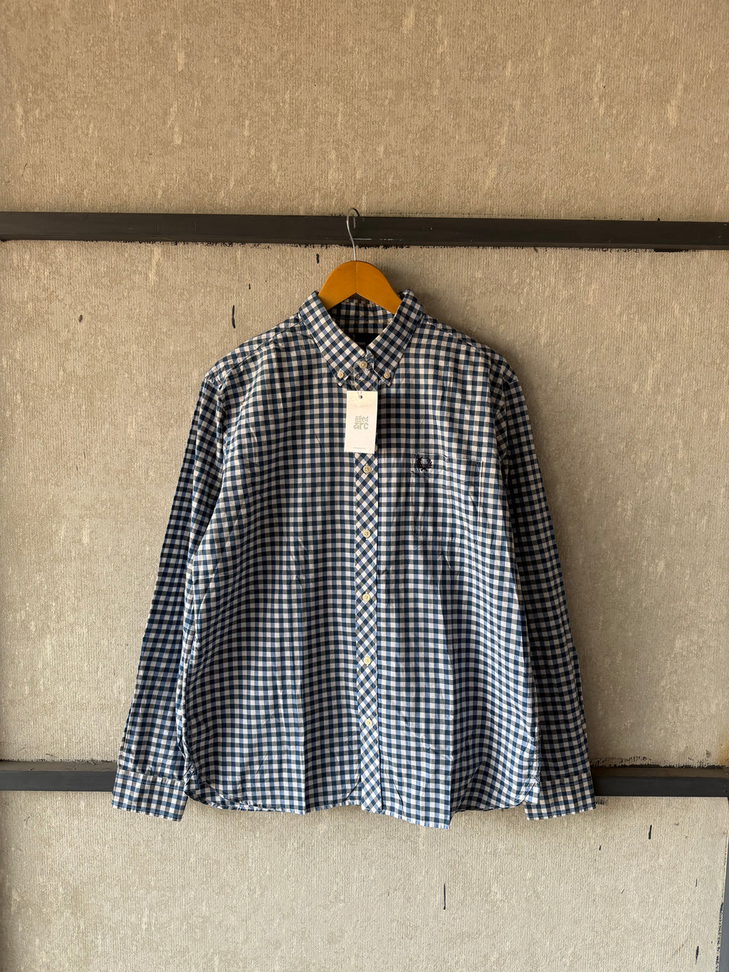 FREDBERRY  CHECKERD SHIRT - L ST116