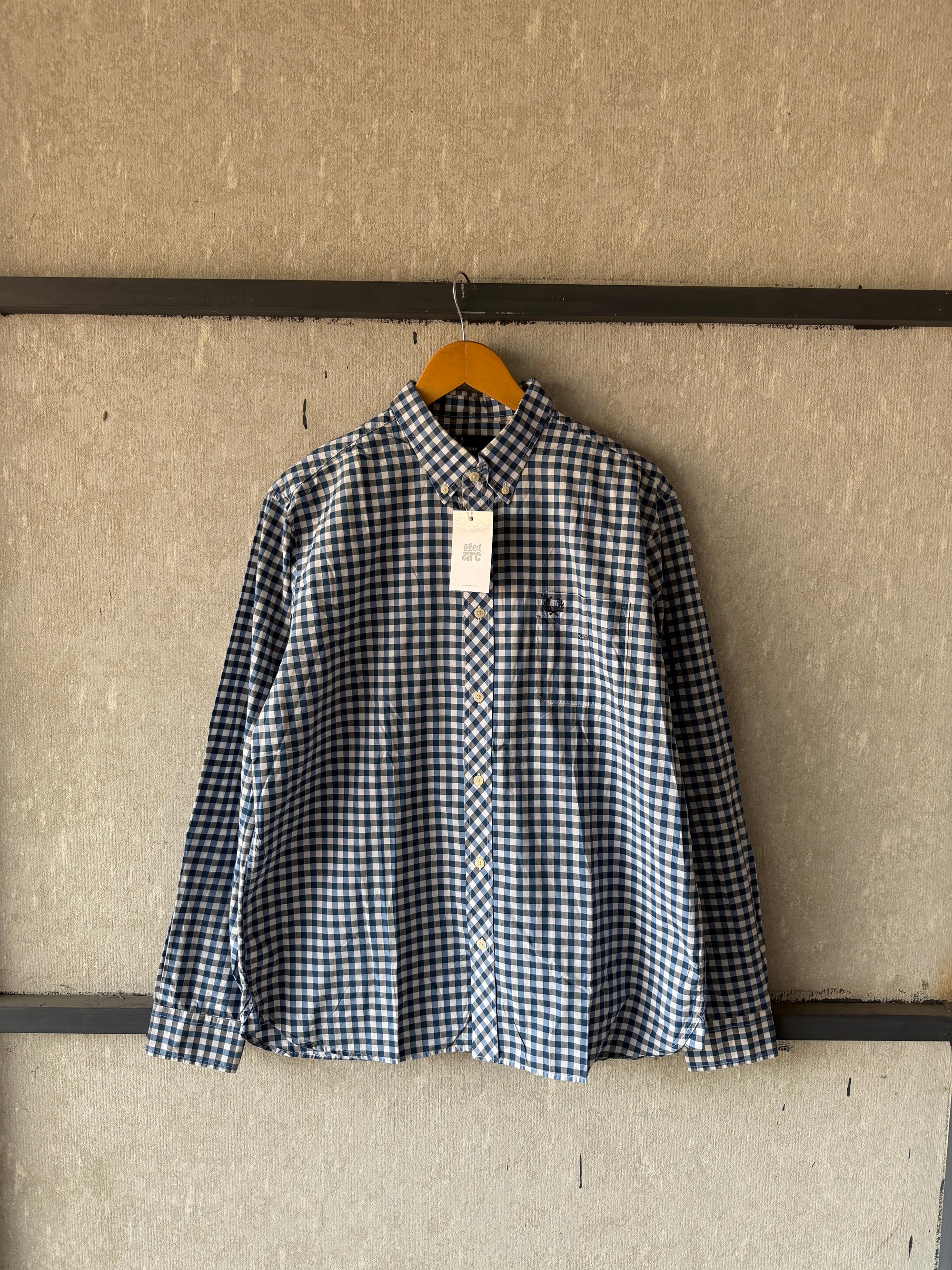 FREDBERRY  CHECKERD SHIRT - L ST116