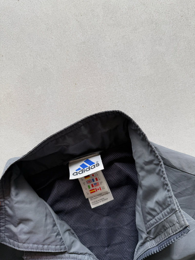VINTAGE ADIDAS GREY SOLID JACKET - L