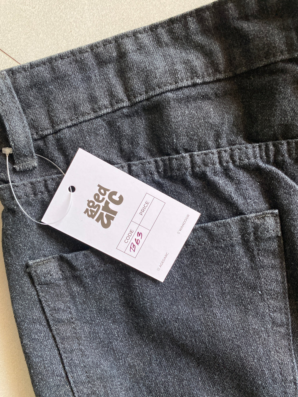 B63 BAGGY WIDE LEG DENIM - L