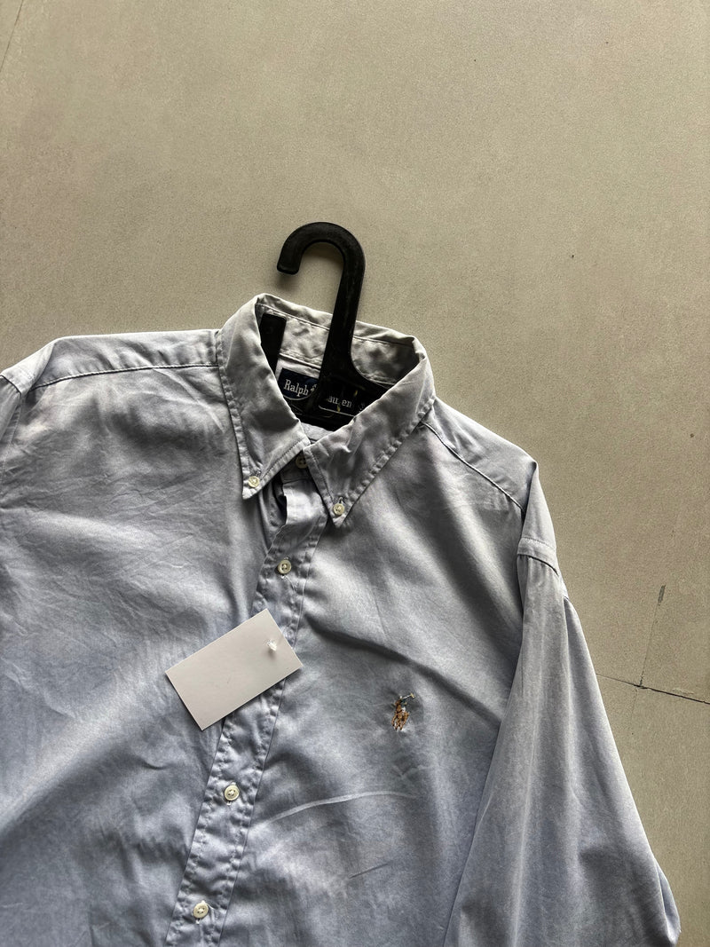 RALPH LAUREN PURPLE SOLID SHIRT - M