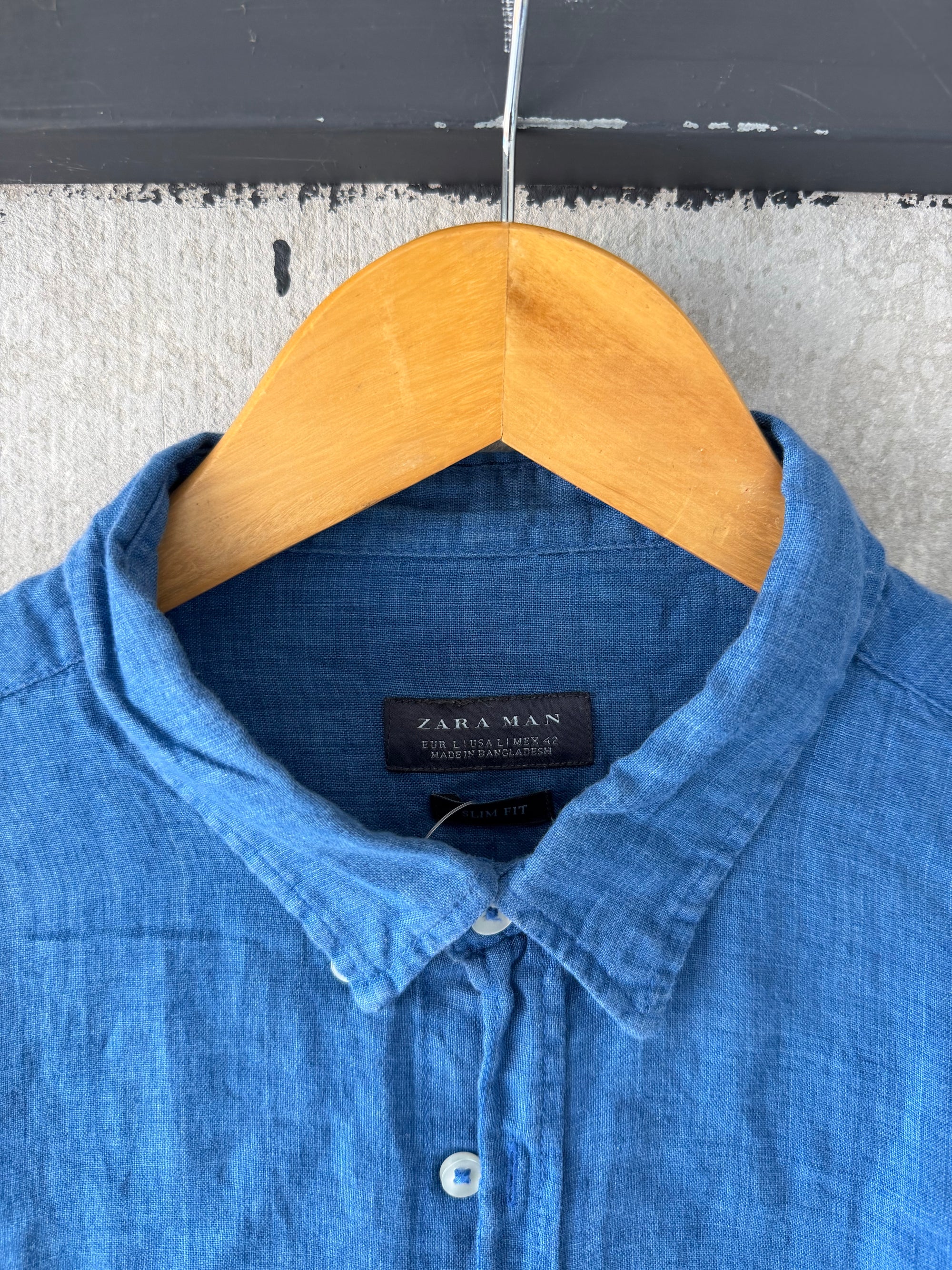 ZARA LINEN SHIRT SLN110 - M