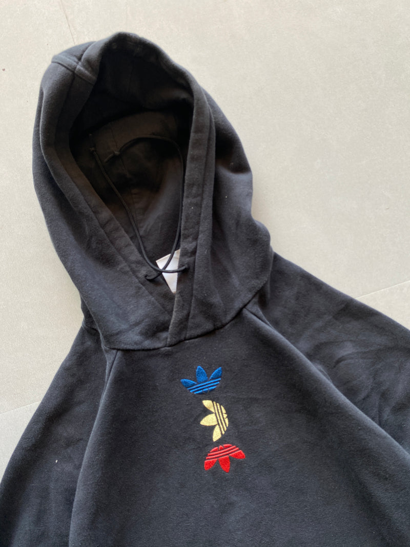 ADIDAS ORGINALS MULTI LOGO HOODIE - L