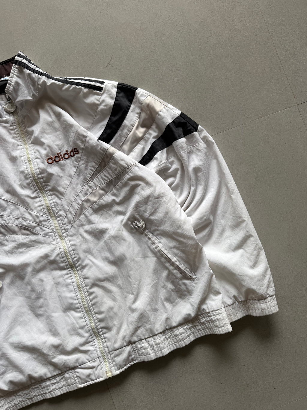 90S ADIDAS BIG LOGO JACKET - XL