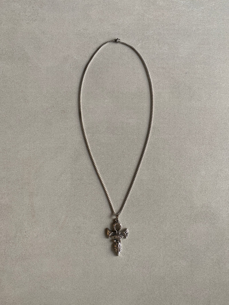 ANKH EYE OF HORUS PENDANT CHAIN