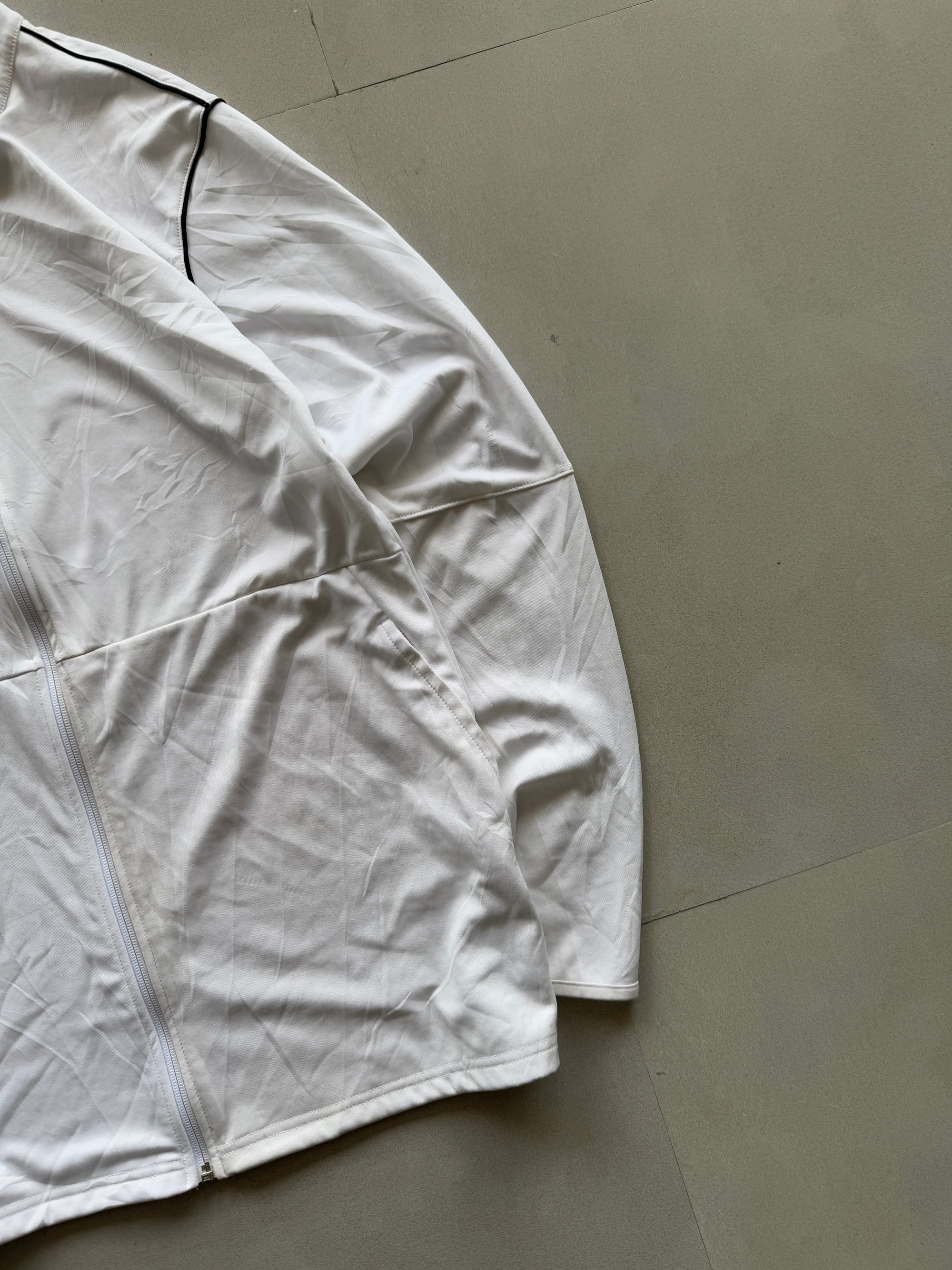 NIKE WHITE TRACK JACKET - XL