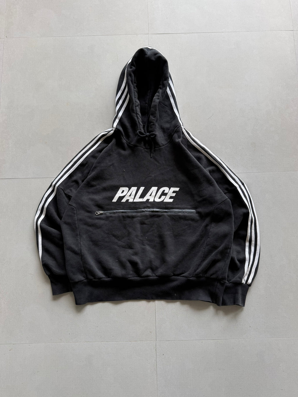 PALACE X ADIDAS STRIPED HOODIE - XL