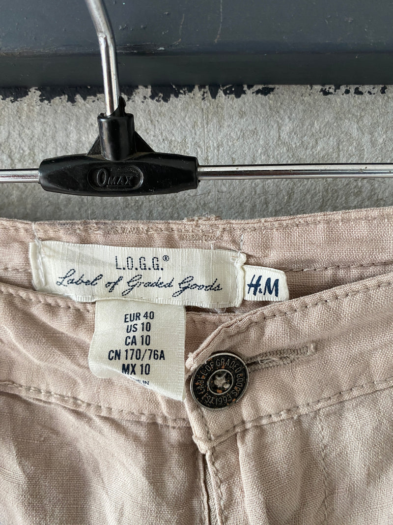 H&M BAGGY LINEN PANT