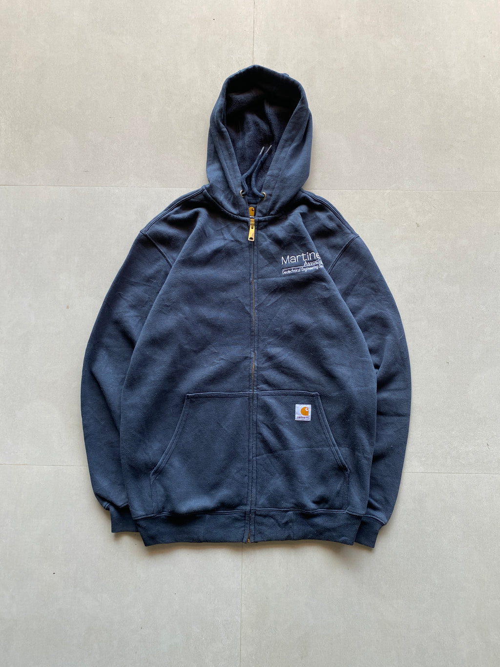 VINTAGE CARHARTT ZIPPER HOODIE - M