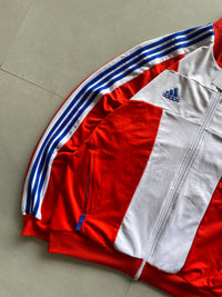 VINTAGE ADIDAS STRIPED CUBA JACKET - XXL