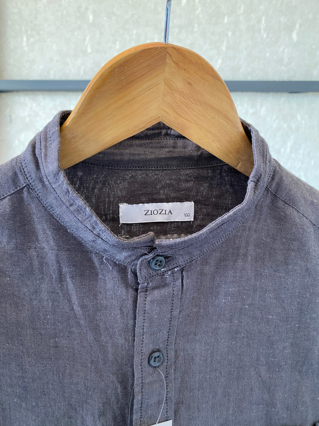 ZIO ZIA LINEN BLENDED SHIRT - S