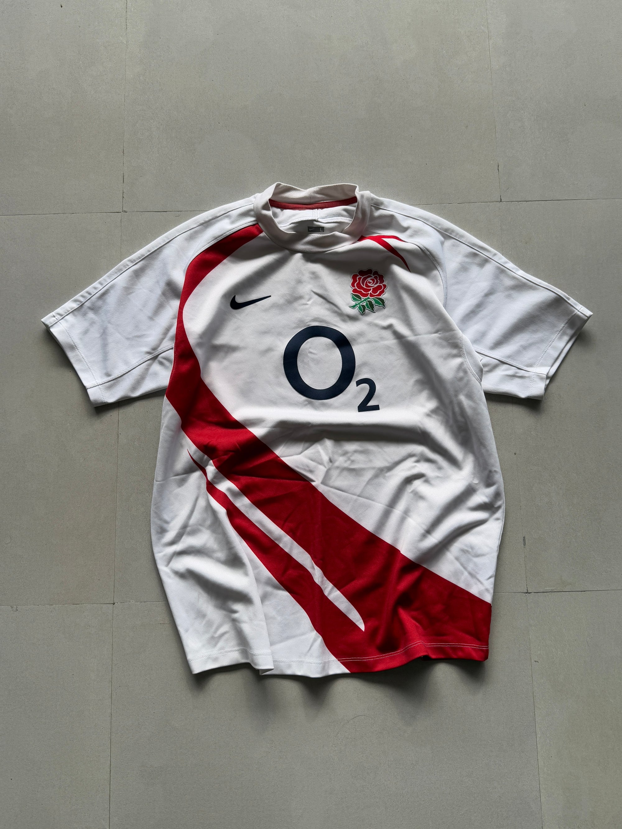 2002 NIKE ENGLAND RUGBY JERSEY - XL