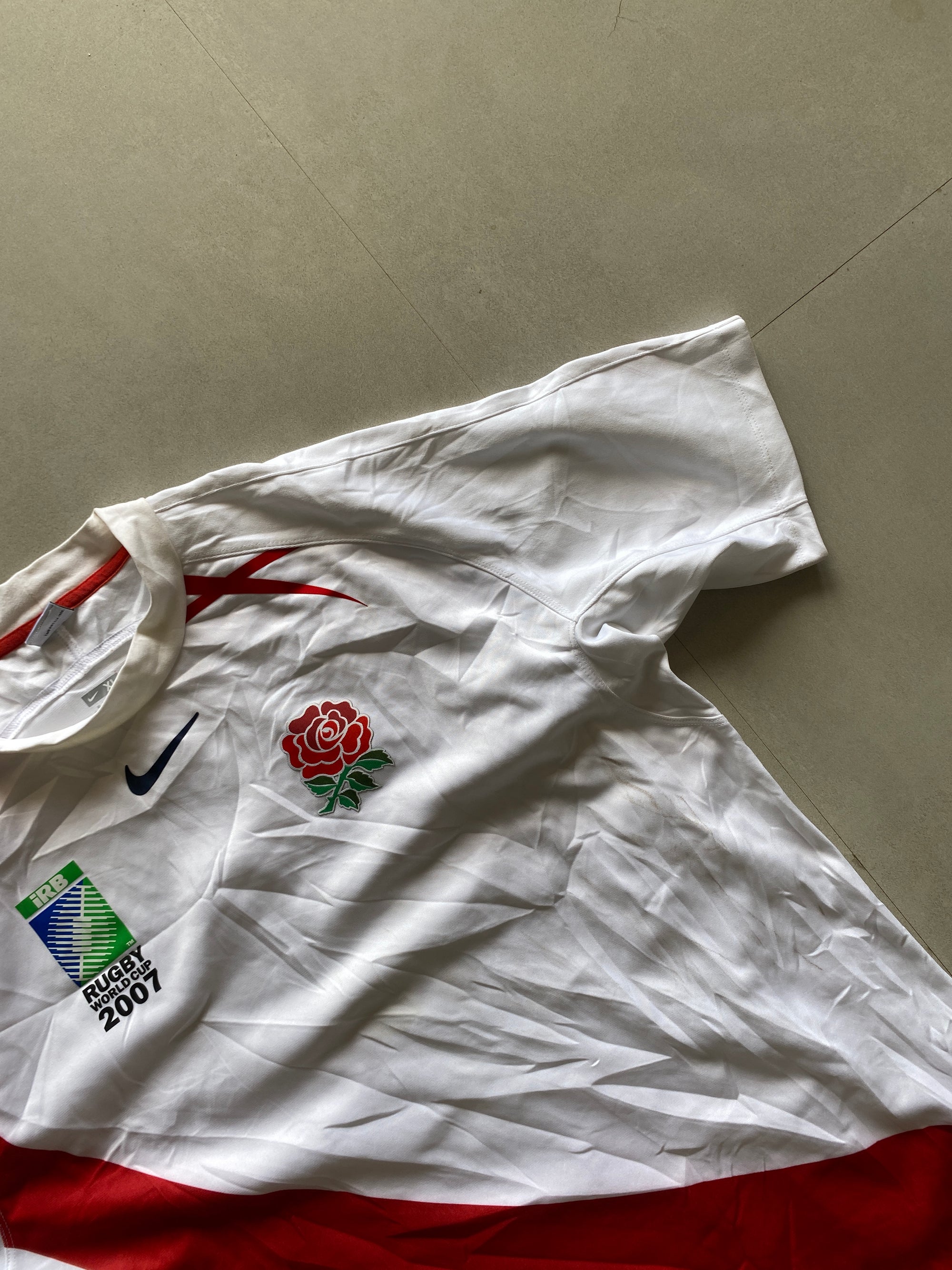 2007 ENGLAND RUGBY JERSEY - XL