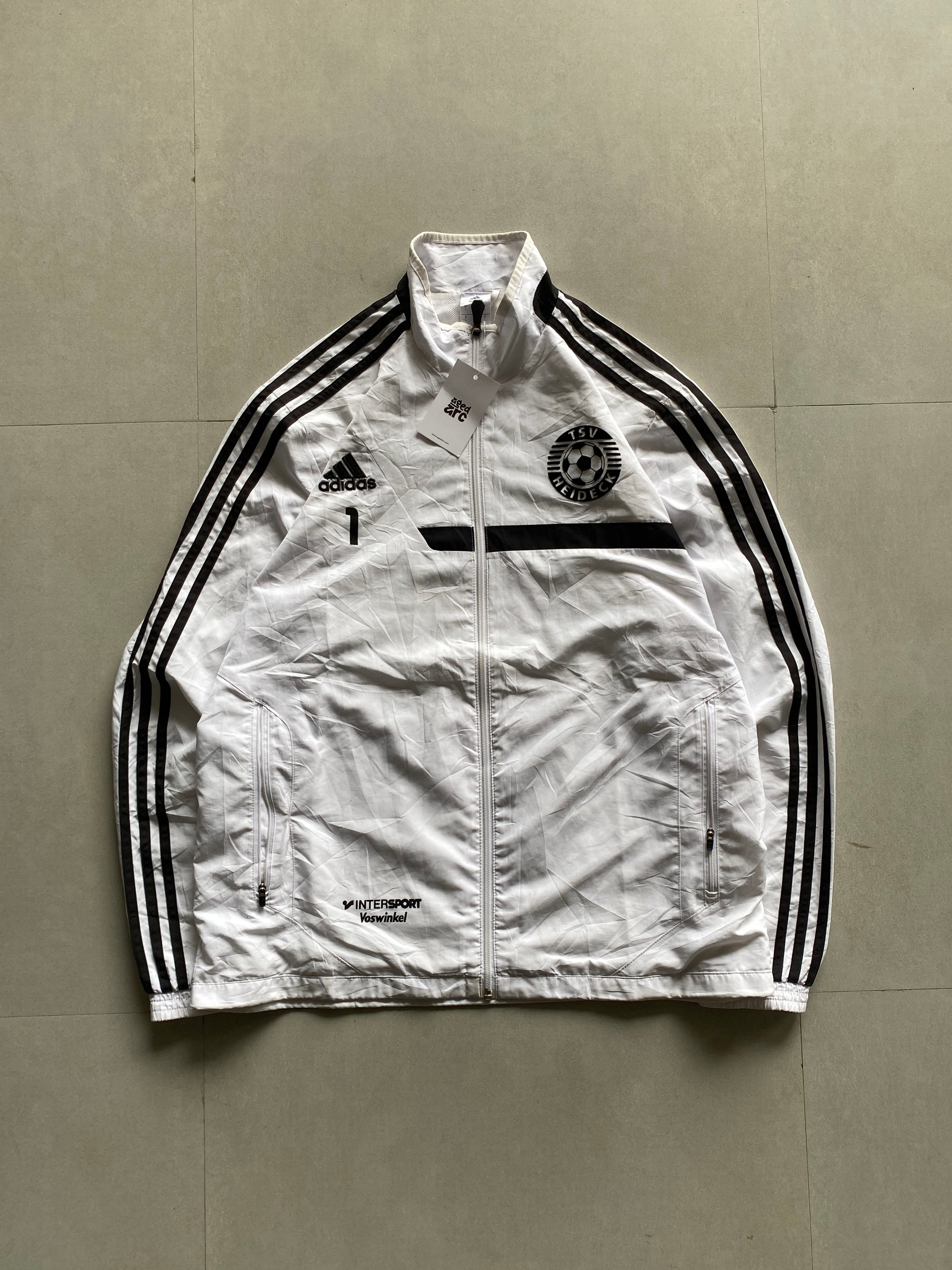 ADIDAS STRIPED JACKET - XL