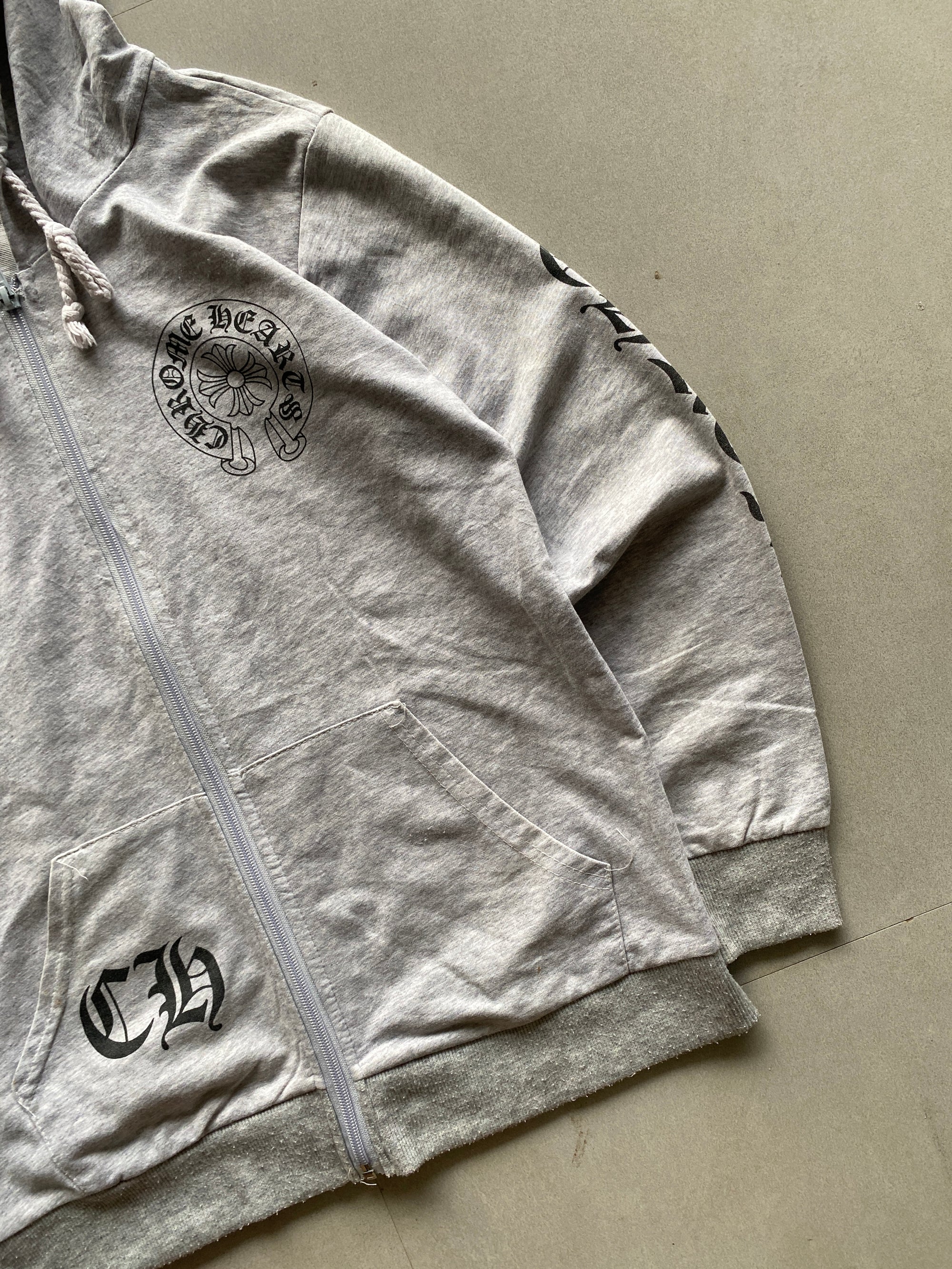 CHROME HEARTS ZIPPER HOODIE (BOOTLEG) - XS