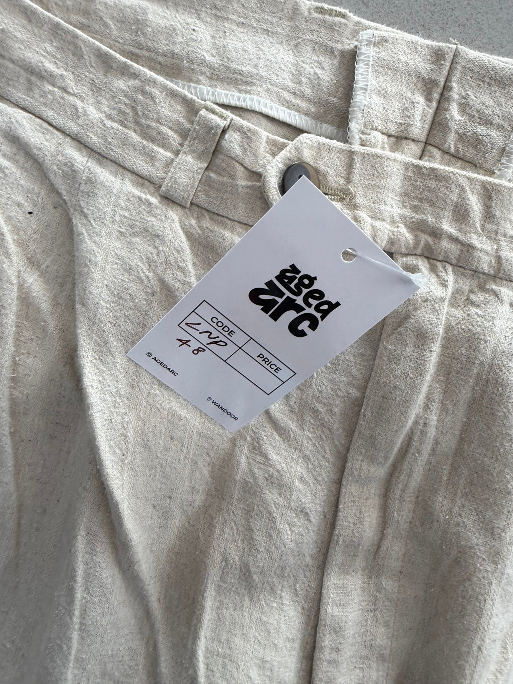BAGGY LEG LINEN PANT LNP48 - L