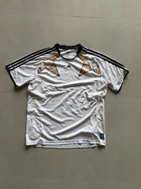 ADIDAS STRIPED DRI FIT TEE - XL