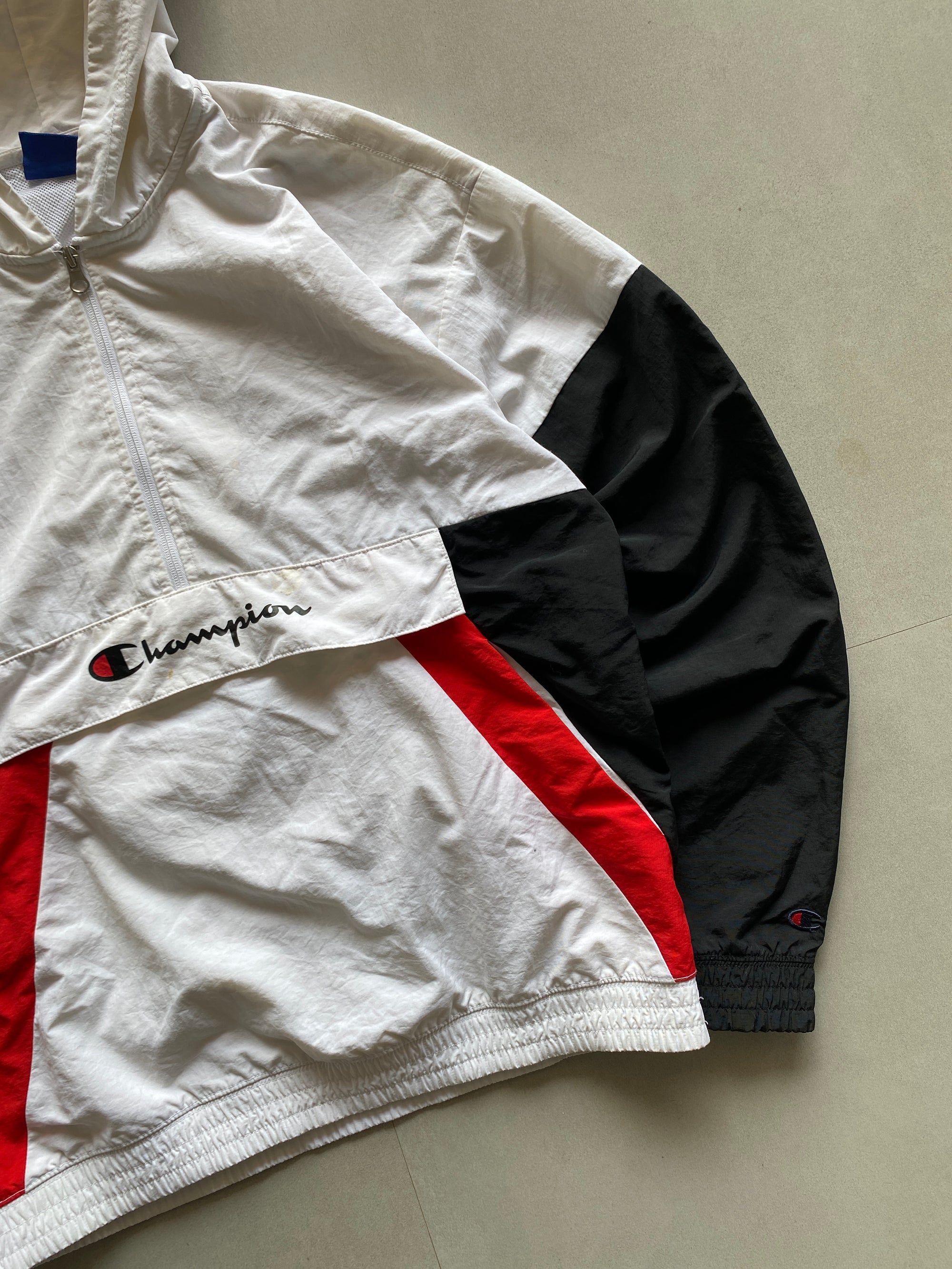 CHAMPION QUARTER ZIP JACKET - M