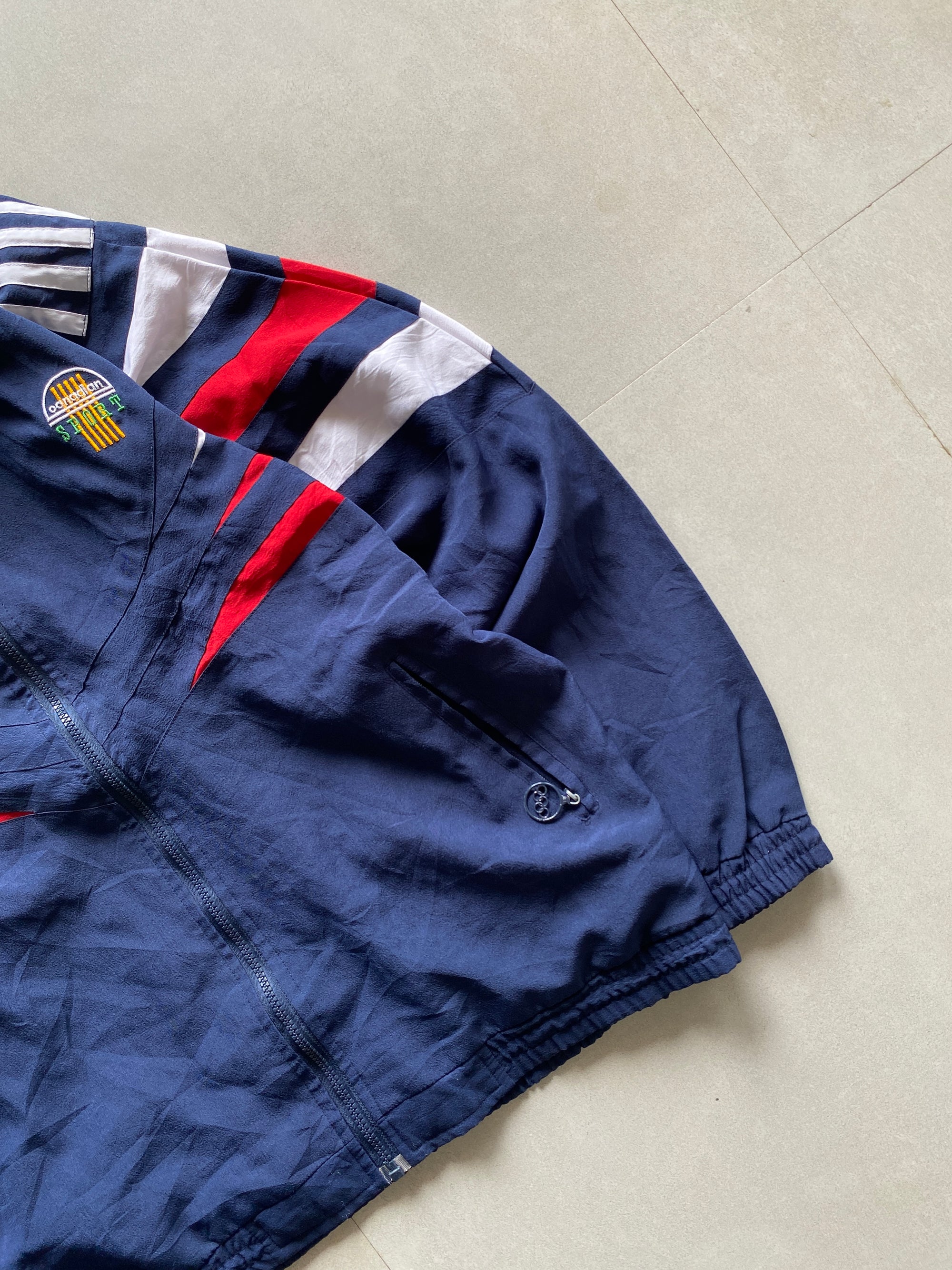 VINTAGE STRIPED JACKET - L