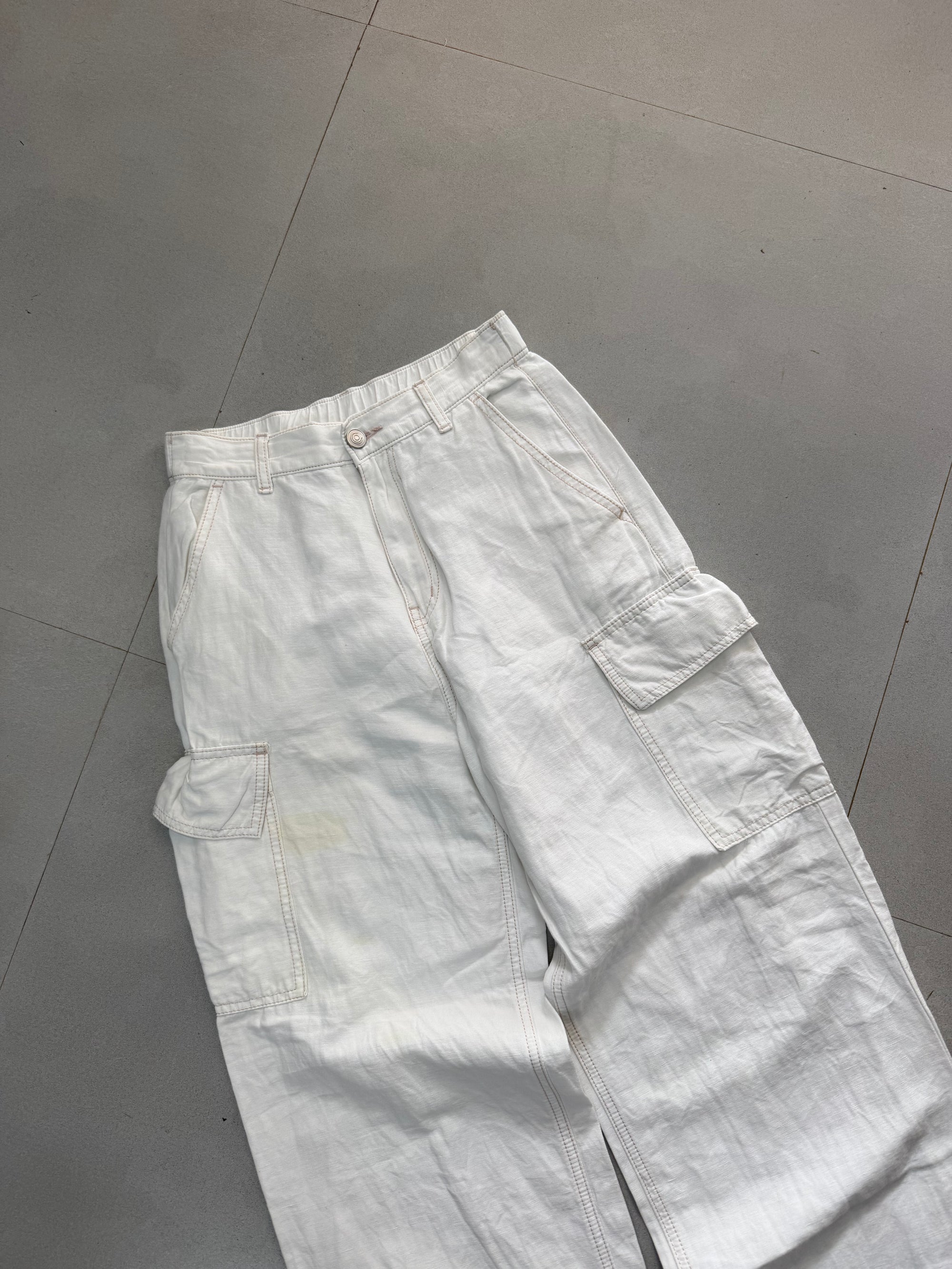 WIDE LEG LINEN PANT LNP41 - S