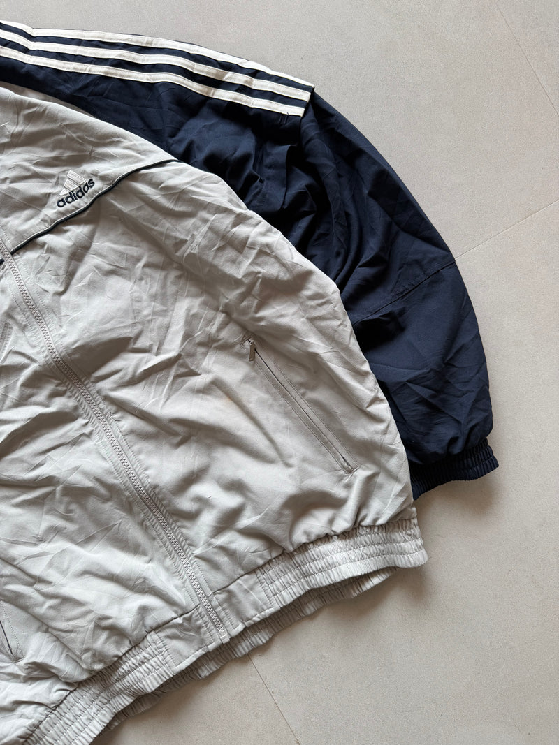 VINTAGE ADIDAS STRIPED JACKET - XL