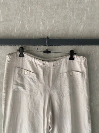 ALLEN BAGGY LINEN PANT - L