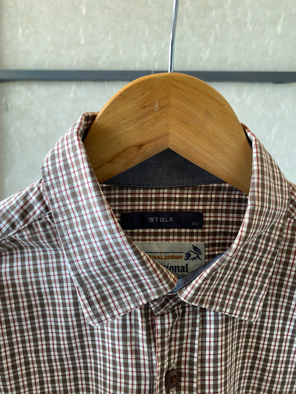 M TALK CHECKERED SHIRT - S