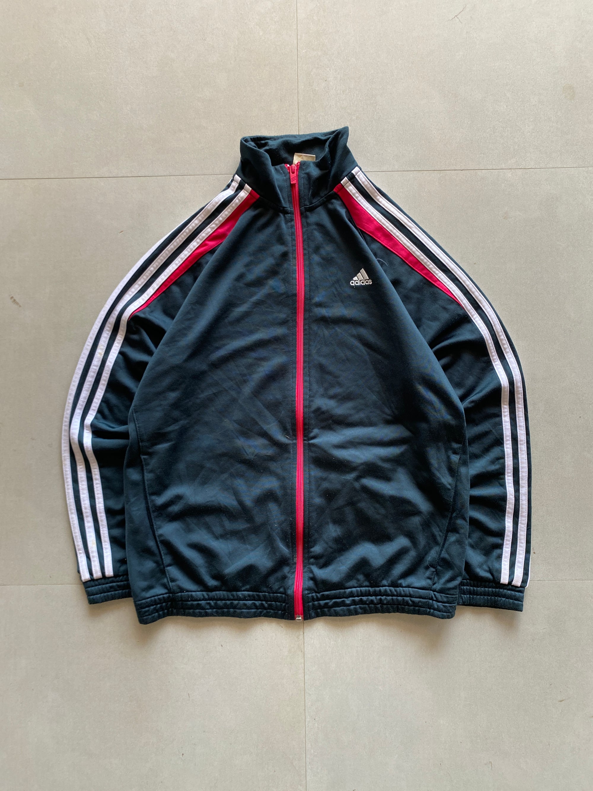 VINTAGE ADIDAS STRIPED JACKET - M