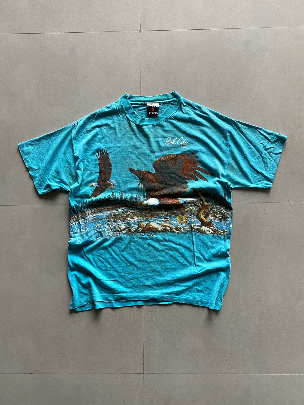 1993 SIGNAL SPORT AMERICAN EAGLE TEE - L
