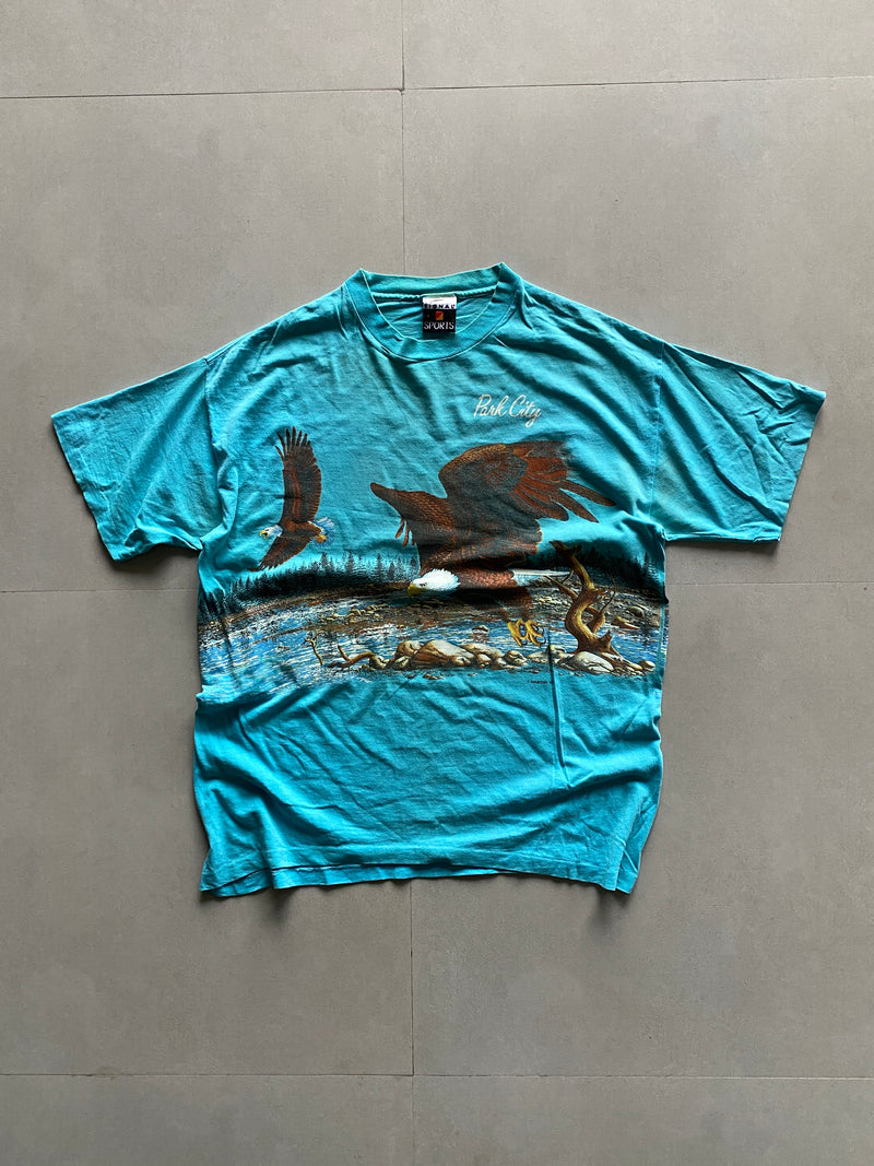 1993 SIGNAL SPORT AMERICAN EAGLE TEE - L